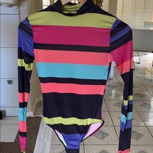 Multicolores turtleneck body suit - never worn